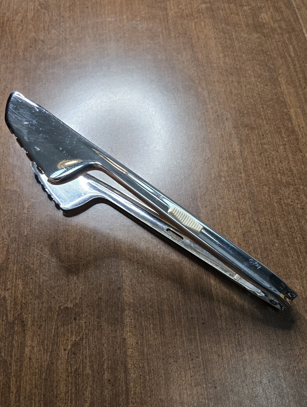 Vintage Retro Foley MCM Chrome Spatula Tongs Locking Kitchen Tool MPLS USA